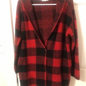 DEX plaid cardigan